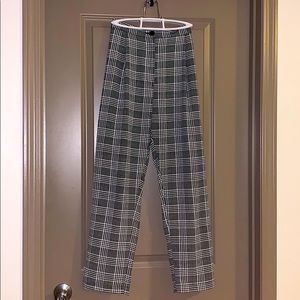 B&W Checked Pants
